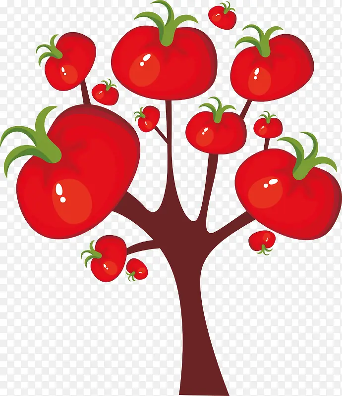 卡通西红柿树