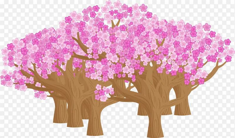 粉红桃林