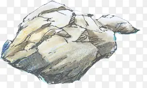 手绘创意岩石图案