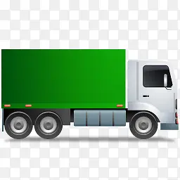 卡车的绿色图标