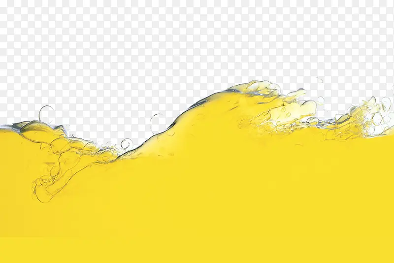 黄色波浪装饰