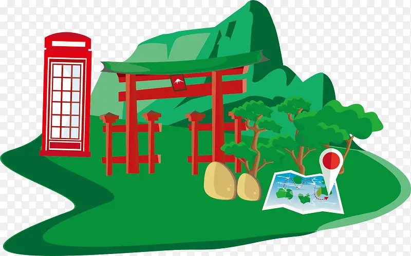田园风光矢量