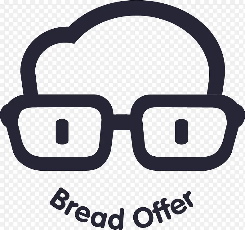 面包求职 黄色镂空 web logo2