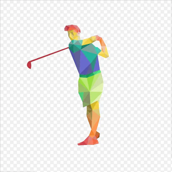 高尔夫运动插图设计