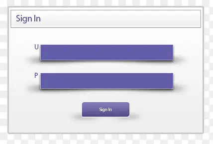 紫色UI登录窗口