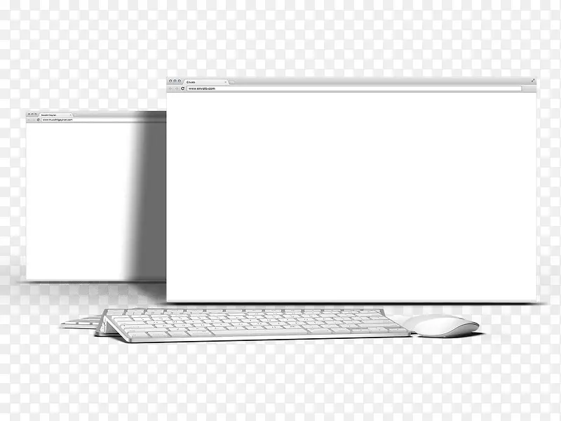 空白网页和键盘鼠标