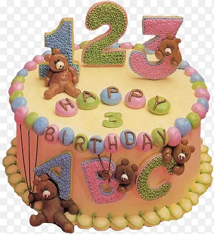 生日蛋糕数字123
