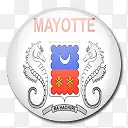 马约特岛国旗国圆形世界旗