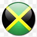牙买加国旗国圆形世界旗
