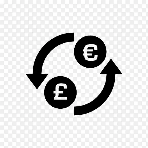 欧元英镑货币兑换图标