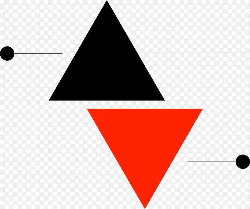三角形金融信息图表