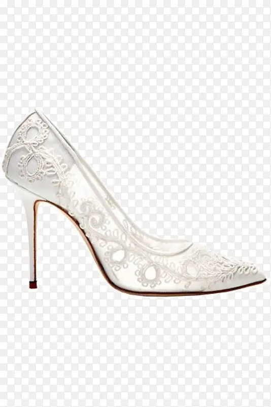马诺洛白色镂空春新款品牌女鞋