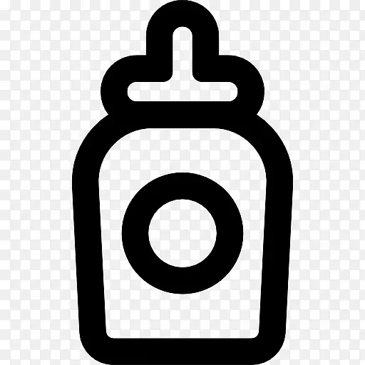 饮用产品瓶概述图标