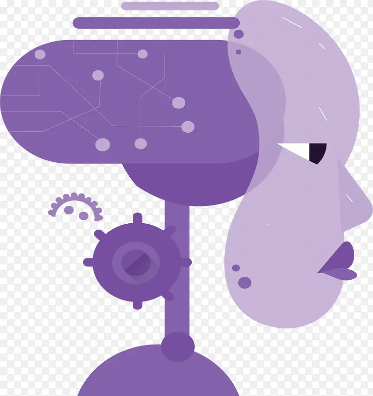 紫色科技人工大脑