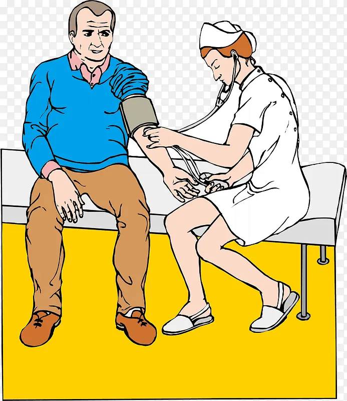 测血压的病人