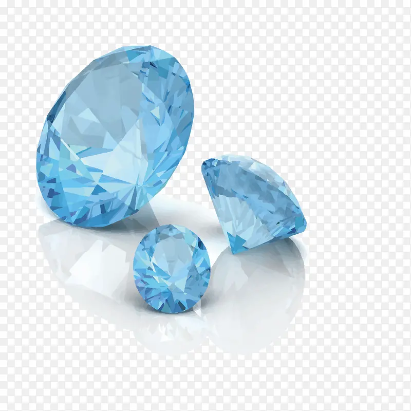 蓝色水晶