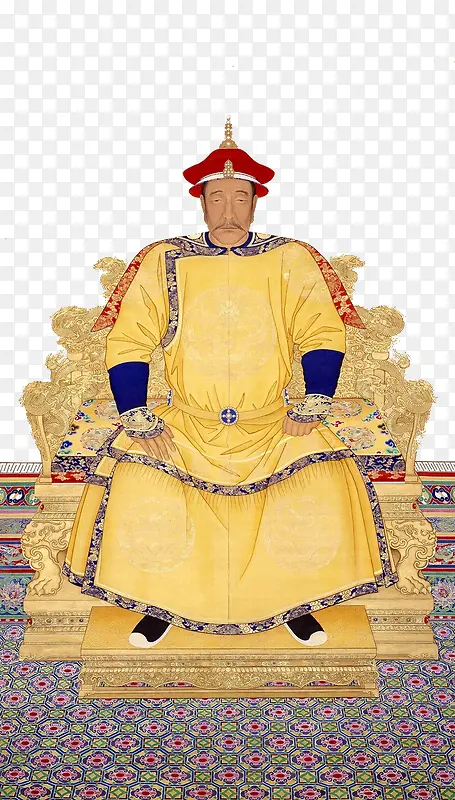 满族皇帝努尔哈赤朝服画像