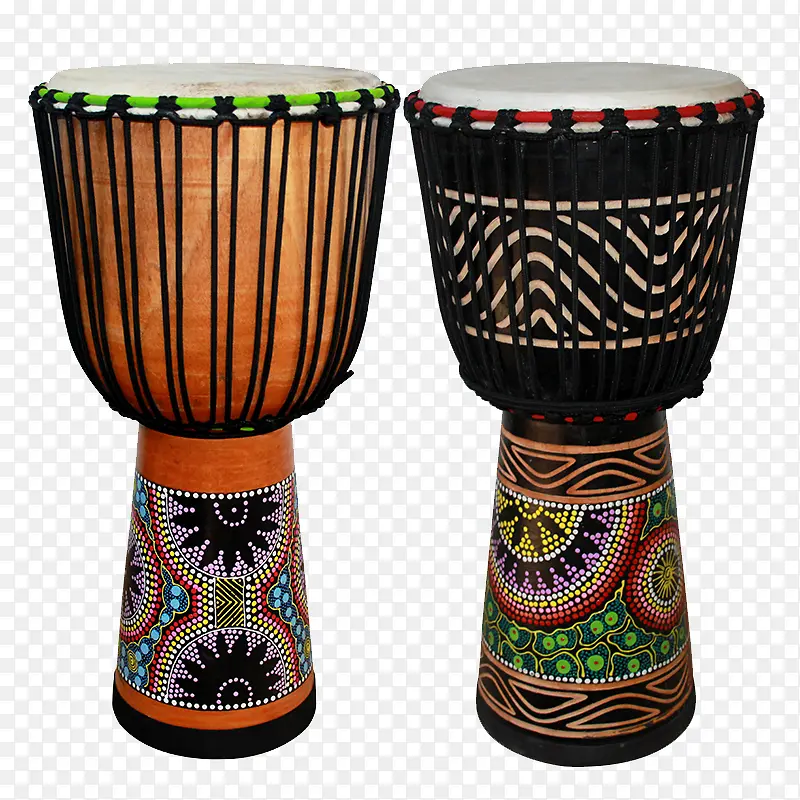 两个非洲鼓