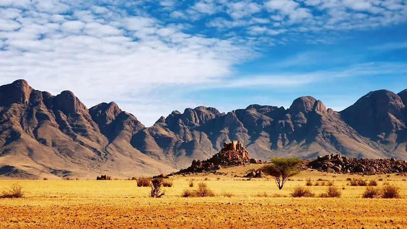 纳米比亚沙漠风景自然景色