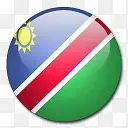纳米比亚国旗国圆形世界旗