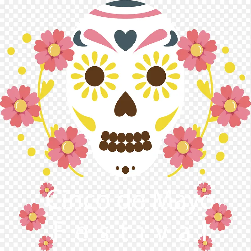 墨西哥风情骷髅面具