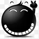 胜利微笑emoticon-black