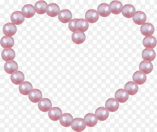 漂亮的粉红色珍珠项链