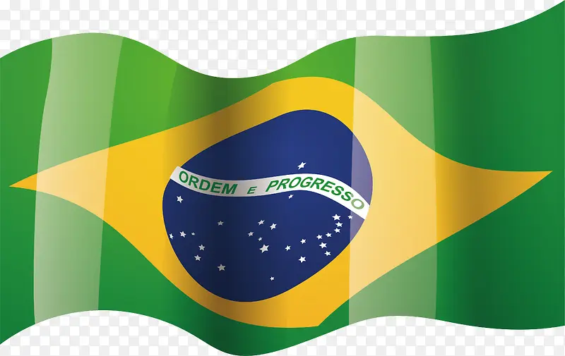 飘逸的巴西国旗