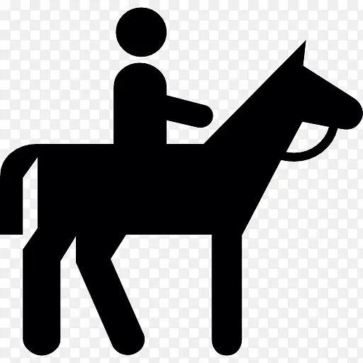 Horseman Silhouette 图标