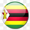 津巴布韦国旗国圆形世界旗