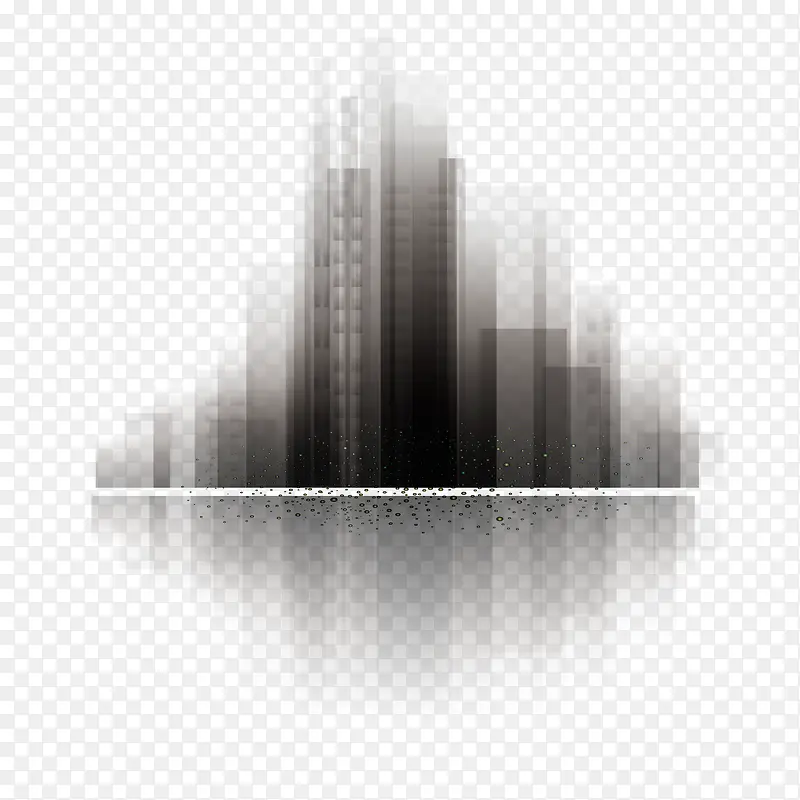 抽象城市剪影背景