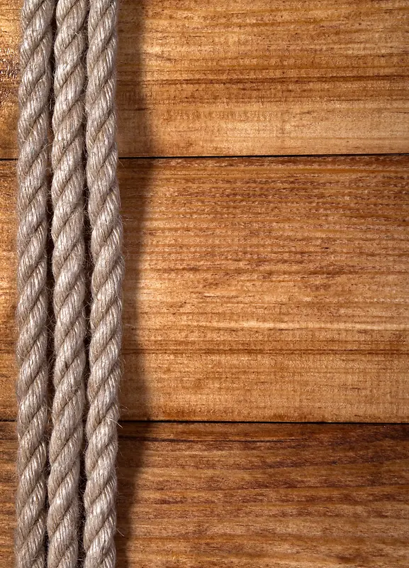 麻绳与木板背景