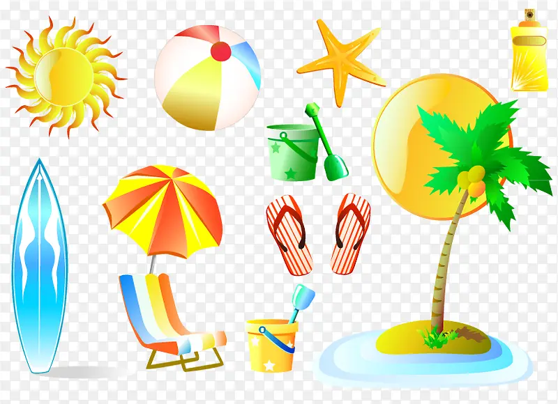 夏天海滩