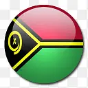 瓦努阿图国旗国圆形世界旗
