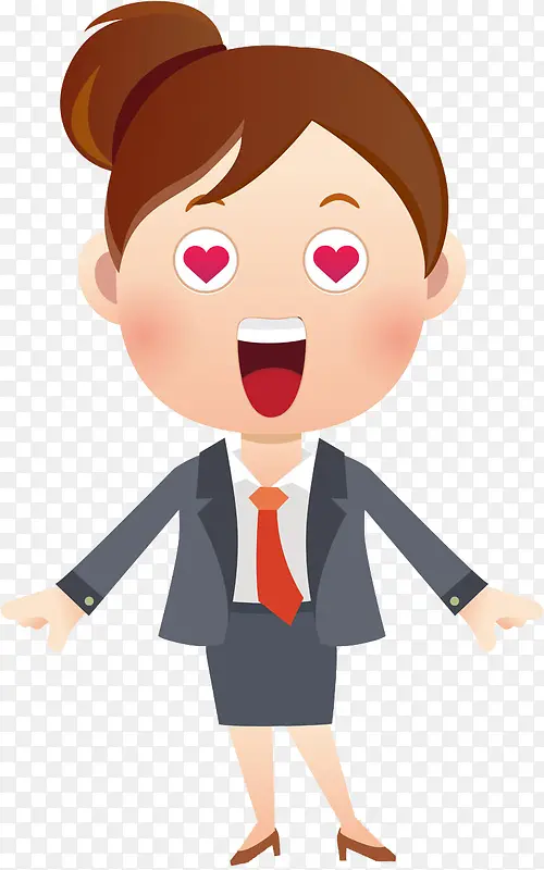 看到喜欢的人开心的女士