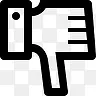拇指下来Lineart-Essentials-icons