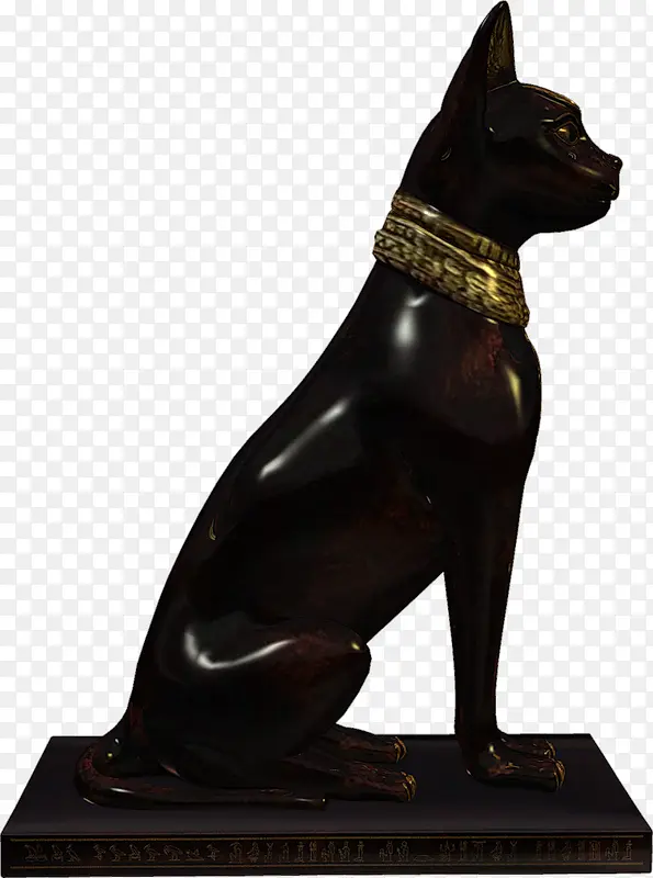 埃及黑猫雕塑