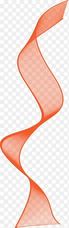 创新混合橙色波线
