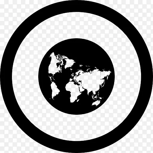 圆形象征世界图标