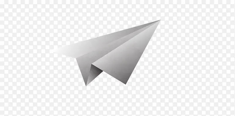 矢量灰色儿童折纸飞机