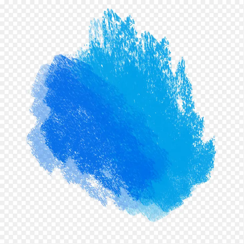 粉笔蓝色免抠图案