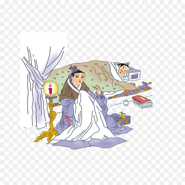 中国风游子吟孟郊插画