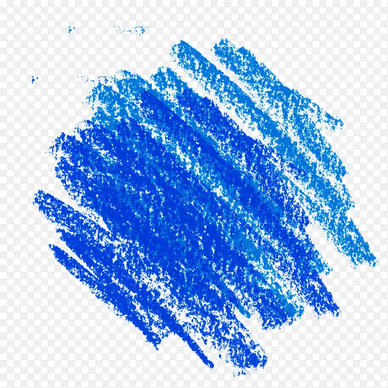 蓝色粉笔纹理免抠图案