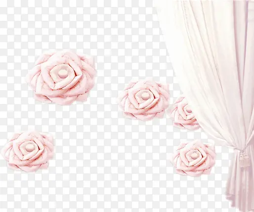 粉色花朵帷幕图