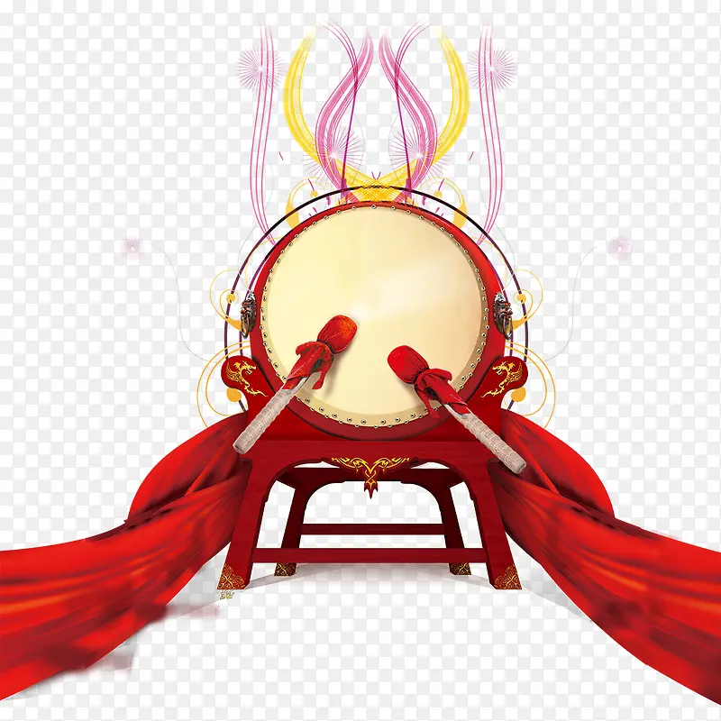 中国风节日打鼓