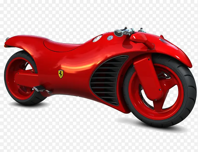 概念红色摩托车