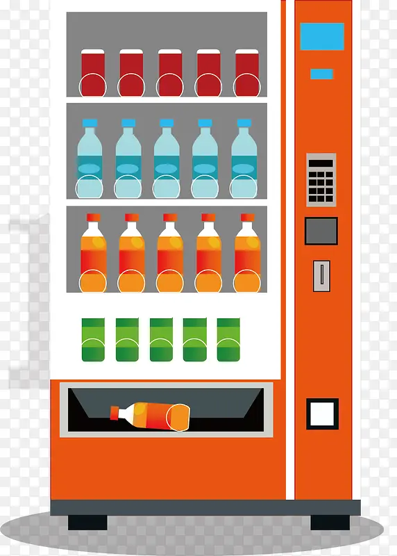 矢量饮料自动售货机图片