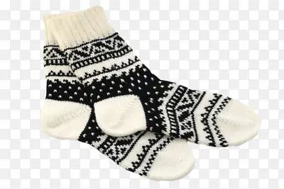 黑白圣诞袜子