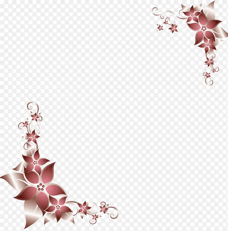 信纸花纹底纹矢量图