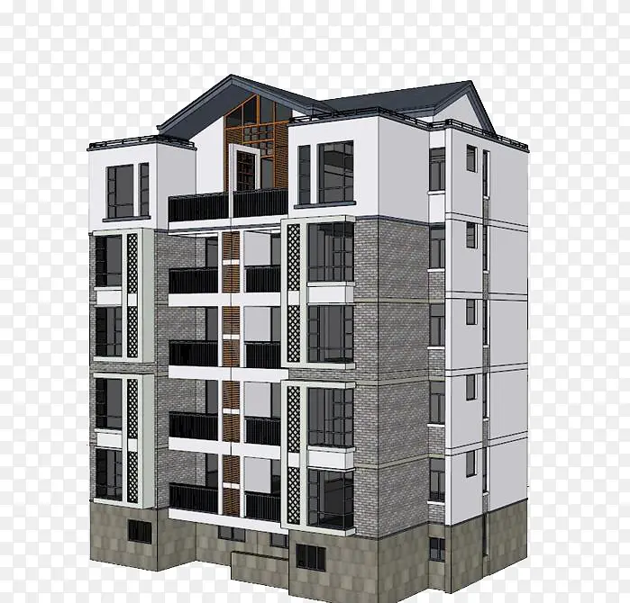 房子模型渲染图